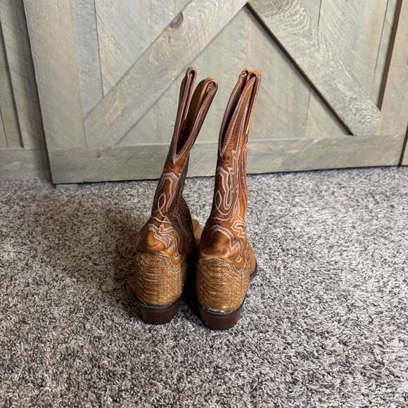 1883 Lucchese python and leather western boots Size 7 - Picture 8 of 15